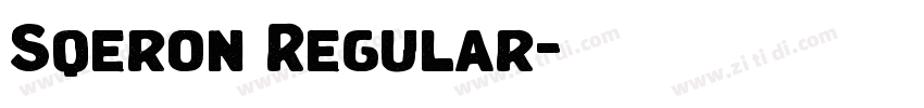 Sqeron Regular字体转换 Sqeron Regular字体转换